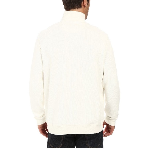 Tommy Bahama Sweatshirt Size M Pullover Sweater Aruba Off White Half Zip New - Picture 3 of 5